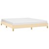 vidaXL Cadre de lit sans matelas crème 180x200 cm tissu