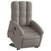 vidaXL Fauteuil inclinable de massage &eacute;lectrique Taupe Tissu