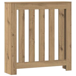 vidaXL Cache-radiateur ch&ecirc;ne artisanal 78x20x82 cm bois d'ing&eacute;nierie