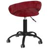 vidaXL Chaises &agrave; manger pivotantes lot de 2 rouge bordeaux velours