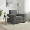 vidaXL Fauteuil gris fonc&eacute; 100x77x82 cm velours