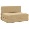 vidaXL Matelas de canap&eacute; pliable Vert Gris 100 x 80 x 60 cm Tissu