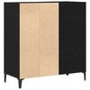 vidaXL Meuble &agrave; vinyles Ch&ecirc;ne noir 84,5 x 38 x 89 cm Bois d'ing&eacute;nierie
