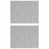 vidaXL Nez de marche Rectangulaire 2 pcs Argent&eacute; 50 x 40 cm Aluminium
