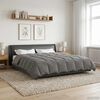 vidaXL Duvet d'&eacute;t&eacute; simple Matelass&eacute; Gris clair 200 x 240 cm Microfibre
