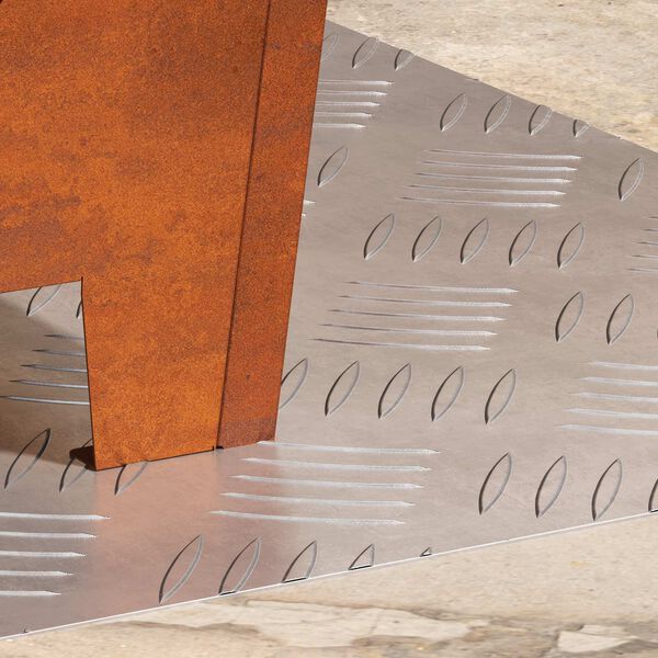 vidaXL Nez de marche Rectangulaire 2 pcs Argent&eacute; 50 x 40 cm Aluminium