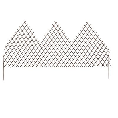vidaXL Clôtures en treillis de jardin 5 pcs 170x105 cm Saule
