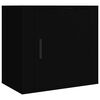 vidaXL Tables de chevet murales 2 pcs Noir 50x30x47 cm