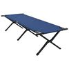vidaXL Lit de camping pliant 2 pcs Bleu 193 x 69 x 45 cm Tissu Oxford