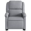 vidaXL Fauteuil inclinable électrique gris clair tissu