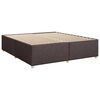 vidaXL Cadre de lit sans matelas marron fonc&eacute; 180x200 cm tissu