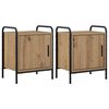 vidaXL Table de chevet 2 pc Ch&ecirc;ne artisanal 40 x 30 x 50 cm