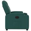 vidaXL Fauteuil inclinable &eacute;lectrique Vert fonc&eacute; Tissu