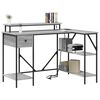 vidaXL Bureau Gris Sonoma 120 x 79 x 86,5 cm Bois d'ing&eacute;nierie