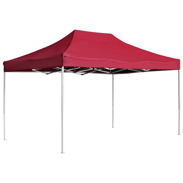 vidaXL Tente de r&eacute;ception pliable Aluminium 4,5x3 m Bordeaux