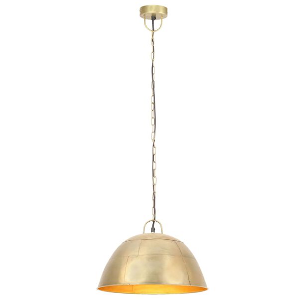 vidaXL Lampe suspendue industrielle vintage 25 W Laiton Rond 41 cm E27