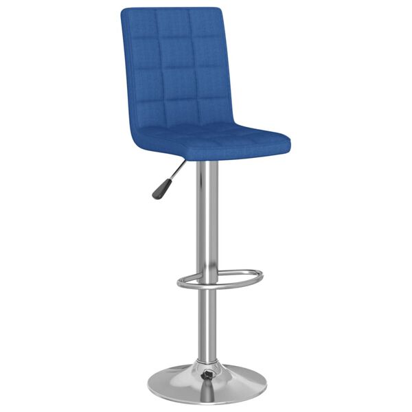 vidaXL Tabouret de bar Bleu Tissu