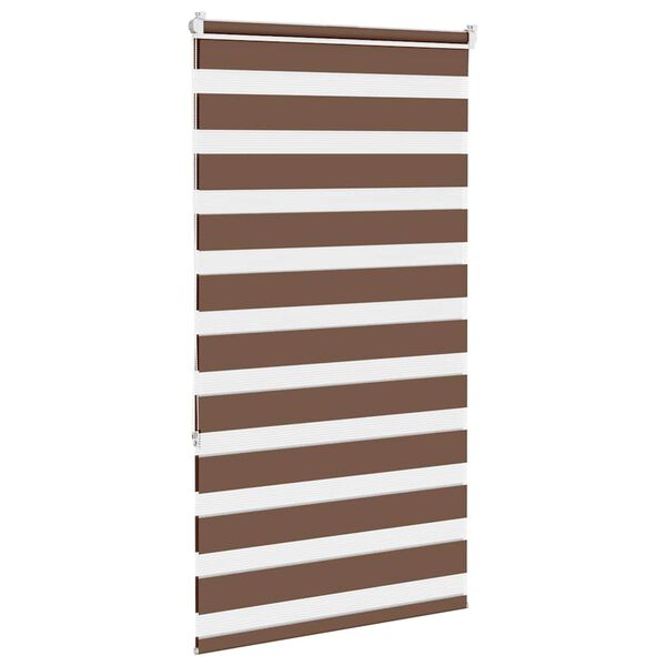 vidaXL Store z&egrave;bre marron 90x150 cm largeur du tissu 85,9 cm polyester