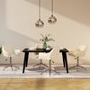 vidaXL Chaises pivotantes &agrave; manger lot de 4 Cr&egrave;me Tissu