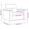 vidaXL Fauteuil gris clair 60 cm tissu microfibre
