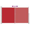 vidaXL Auvent lat&eacute;ral r&eacute;tractable de patio 180x300 cm Rouge
