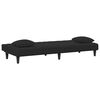 vidaXL Ensemble de canap&eacute;s 2 pcs avec coussins noir velours