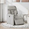 vidaXL Fauteuil inclinable &eacute;lectrique gris clair tissu microfibre