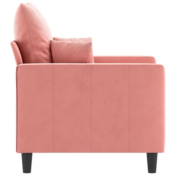 vidaXL Fauteuil Rose 60 cm Velours
