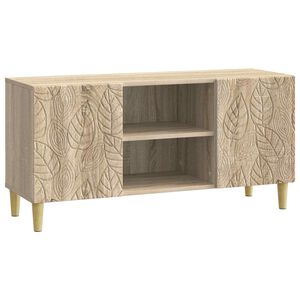 vidaXL Meuble TV 102 x 34,5 x 50 cm Ch&ecirc;ne Sonoma Bois d'ing&eacute;nierie