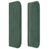 vidaXL T&ecirc;te de lit avec oreilles Vert fonc&eacute; 103x16x78/88 cm Velours