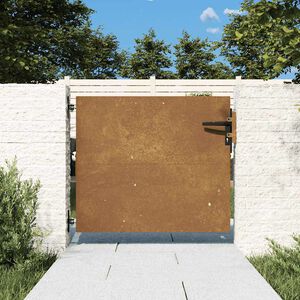vidaXL Portail de jardin 85x125 cm acier corten