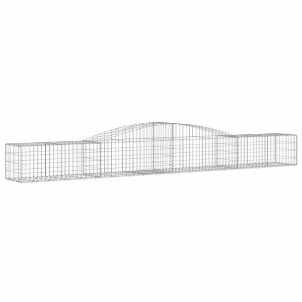 vidaXL Paniers à gabions arqués 5 pcs 400x50x40/60 cm Fer galvanisé