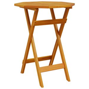 vidaXL Table pliable de jardin &Oslash;60x75 cm bois d'acacia massif