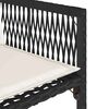 vidaXL Chaises de jardin lot de 4 avec coussins noir résine tressée