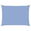 vidaXL Voile d'ombre Bleu et Blanc 5 x 7 m HDPE