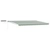 vidaXL Auvent r&eacute;tractable &eacute;lectrique Vert et blanc 4,5 &times; 3 m