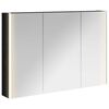 vidaXL Armoire Miroir de Salle de Bain Ch&ecirc;ne noir 103,5 x 15,5 x 70 cm