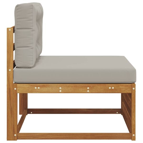 vidaXL Canap&eacute; du milieu ext&eacute;rieur Bois d'Acacia Massif Naturel