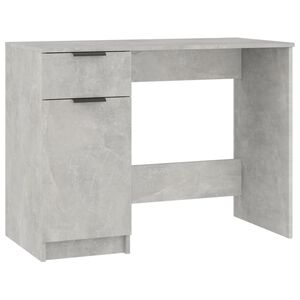 vidaXL Bureau Gris b&eacute;ton 100x50x75 cm Bois d'ing&eacute;nierie