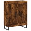 vidaXL Buffet haut Chêne fumé 69,5x34x180 cm Bois d'ingénierie