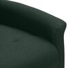 vidaXL Fauteuil de massage Vert fonc&eacute; Tissu