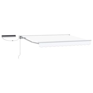 vidaXL Auvent r&eacute;tractable &eacute;lectrique Blanc 2,5 x 2 m
