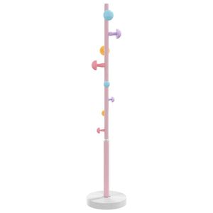 vidaXL Porte-manteau rose 172 cm fer enduit de poudre