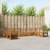vidaXL Ensembles de canap&eacute;s 10 pcs Naturel Bois d'Acacia Massif