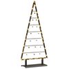 vidaXL Arbre de Noël en métal avec support Noir 125 cm Acier