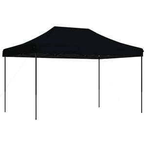 vidaXL Tente de r&eacute;ception pliable escamotable noir 440x292x315 cm