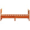 vidaXL Cadre de lit sans matelas cire marron 100x200cm bois pin massif