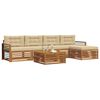 vidaXL Ensemble de canap&eacute;s d'ext&eacute;rieur 6 pcs Naturel et Beige