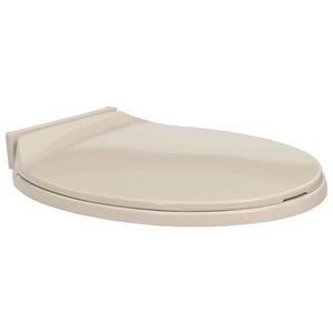 vidaXL Si&egrave;ge de toilette &agrave; fermeture en douceur Abricot Ovale