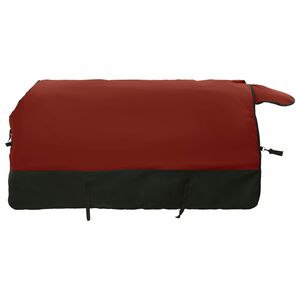 vidaXL Couverture &Eacute;quine Bordeaux et noir 75 cm Polyester